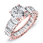 Blossom Round Diamond Bridal Set (Lab Grown Igi Cert) rosegold