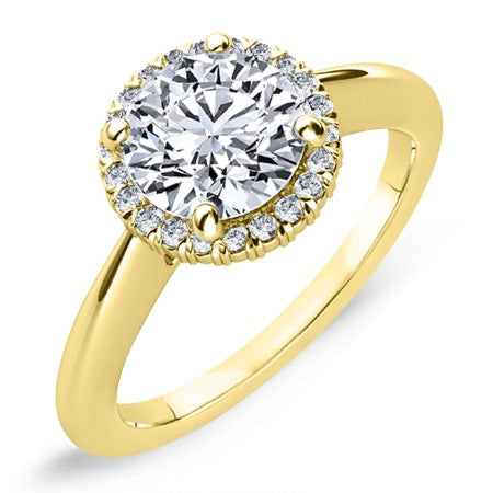 Callalily Round Diamond Bridal Set (Lab Grown Igi Cert) yellowgold