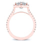 Cypress Princess Diamond Engagement Ring (Lab Grown Igi Cert) rosegold