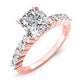 Magnolia Cushion Diamond Bridal Set (Lab Grown Igi Cert) rosegold