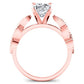 Sophora Cushion Diamond Engagement Ring (Lab Grown Igi Cert) rosegold