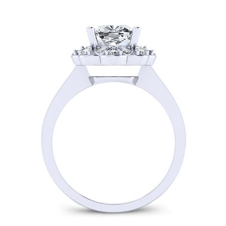 Coralbells Cushion Diamond Engagement Ring (Lab Grown Igi Cert) whitegold