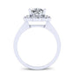 Coralbells Cushion Diamond Engagement Ring (Lab Grown Igi Cert) whitegold