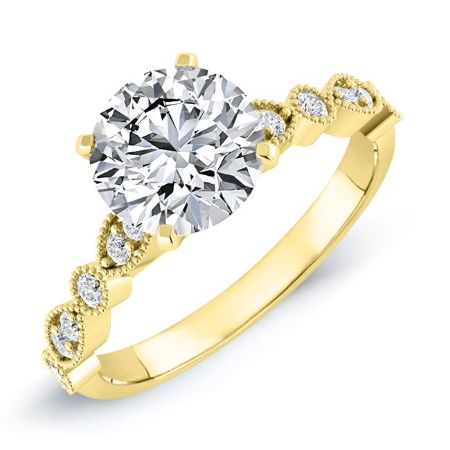 Marigold Round Diamond Bridal Set (Lab Grown Igi Cert) yellowgold