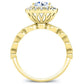 Aubretia Round Diamond Engagement Ring (Lab Grown Igi Cert) yellowgold