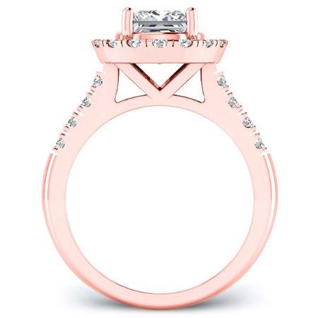 Velvet Princess Diamond Engagement Ring (Lab Grown Igi Cert) rosegold