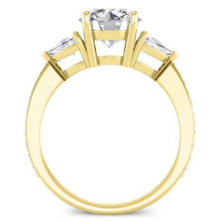 Snowdonia Round Diamond Engagement Ring (Lab Grown Igi Rert) yellowgold