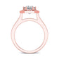 Anise Princess Diamond Engagement Ring (Lab Grown Igi Cert) rosegold