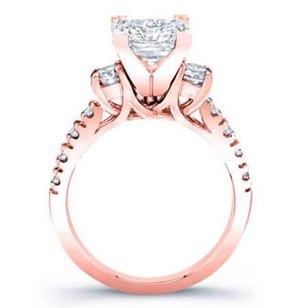 Primrose Princess Diamond Engagement Ring (Lab Grown Igi Cert) rosegold