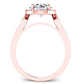 Kalmia Round Diamond Engagement Ring (Lab Grown Igi Cert) rosegold