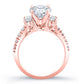 Primrose Round Diamond Engagement Ring (Lab Grown Igi Cert) rosegold