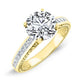 Peony Round Diamond Bridal Set (Lab Grown Igi Cert) yellowgold