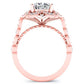 Hana Cushion Diamond Engagement Ring (Lab Grown Igi Cert) rosegold