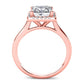 Callalily Princess Diamond Engagement Ring (Lab Grown Igi Cert) rosegold