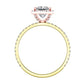 Columbine Princess Diamond Engagement Ring (Lab Grown Igi Cert) yellowgold