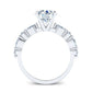 Redbud Round Diamond Engagement Ring (Lab Grown Igi Cert) whitegold