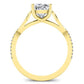 Pavonia Cushion Diamond Engagement Ring (Lab Grown Igi Cert) yellowgold