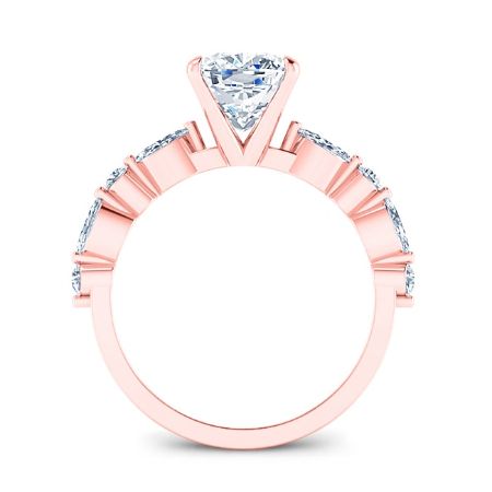 Redbud Cushion Diamond Engagement Ring (Lab Grown Igi Cert) rosegold