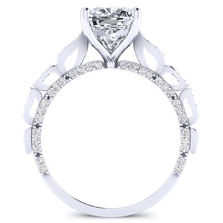 Peregrine Cushion Diamond Engagement Ring (Lab Grown Igi Cert) whitegold