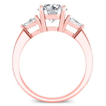 Snowdonia Round Diamond Engagement Ring (Lab Grown Igi Rert) rosegold