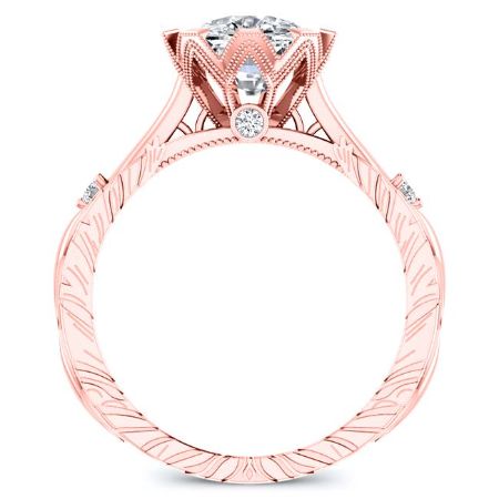 Arbor Cushion Diamond Engagement Ring (Lab Grown Igi Cert) rosegold