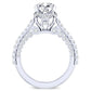 Garland Round Diamond Engagement Ring (Lab Grown Igi Cert) whitegold