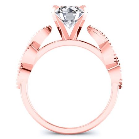 Sophora Round Diamond Engagement Ring (Lab Grown Igi Cert) rosegold