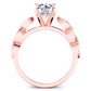 Sophora Round Diamond Engagement Ring (Lab Grown Igi Cert) rosegold