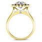 Dicentra Round Diamond Engagement Ring (Lab Grown Igi Cert) yellowgold