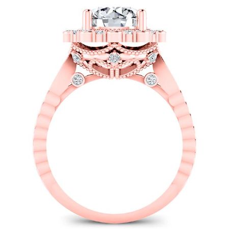 Lita Round Diamond Engagement Ring (Lab Grown Igi Cert) rosegold