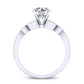 Laurel Cushion Diamond Engagement Ring (Lab Grown Igi Cert) whitegold