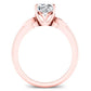 Lobelia Cushion Diamond Engagement Ring (Lab Grown Igi Cert) rosegold
