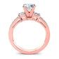 Hazel Round Diamond Engagement Ring (Lab Grown Igi Cert) rosegold