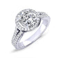 Tea Rose Round Diamond Bridal Set (Lab Grown Igi Cert) whitegold