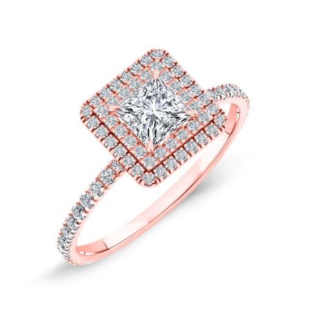 Juniper Princess Diamond Bridal Set (Lab Grown Igi Cert) rosegold