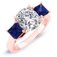 Ilex Cushion Diamond Bridal Set (Lab Grown Igi Cert) rosegold