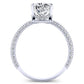 Oxalis Cushion Diamond Engagement Ring (Lab Grown Igi Cert) whitegold