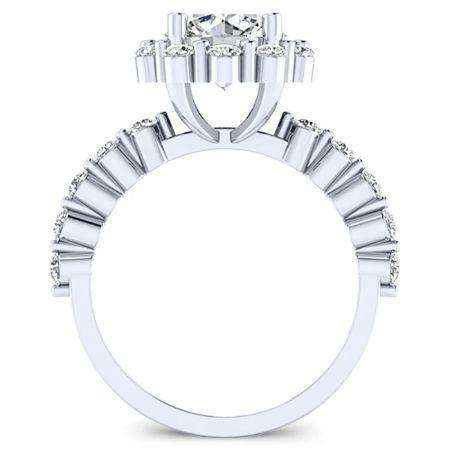 Privet Princess Diamond Engagement Ring (Lab Grown Igi Cert) whitegold