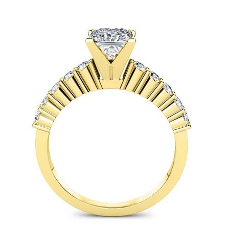 Magnolia Princess Diamond Engagement Ring (Lab Grown Igi Cert) yellowgold