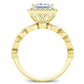 Aubretia Princess Diamond Engagement Ring (Lab Grown Igi Cert) yellowgold