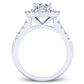 Velvet Cushion Diamond Engagement Ring (Lab Grown Igi Cert) whitegold