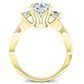 Bottlebrush Cushion Diamond Engagement Ring (Lab Grown Igi Cert) yellowgold