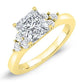 Alyssa Princess Diamond Bridal Set (Lab Grown Igi Cert) yellowgold