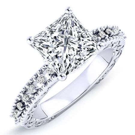 Carmel Princess Diamond Bridal Set (Lab Grown Igi Cert) whitegold