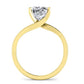 Zinnia Cushion Diamond Bridal Set (Lab Grown Igi Cert) yellowgold