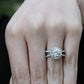 Waterlily Round Diamond Engagement Ring (Lab Grown Igi Cert) whitegold