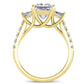 Marjoram Princess Diamond Bridal Set (Lab Grown Igi Cert) yellowgold