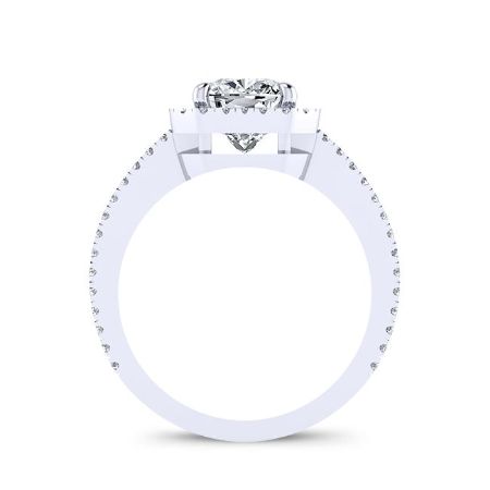Freesia Cushion Diamond Bridal Set (Lab Grown Igi Cert) whitegold