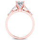 Wisteria Princess Diamond Bridal Set (Lab Grown Igi Cert) rosegold