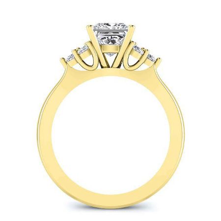 Alyssa Princess Diamond Bridal Set (Lab Grown Igi Cert) yellowgold